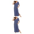 thumbnail image 4 of Batas de mujer Minnieouse Camisones Ropa de dormir Manga azul S, 4 of 6