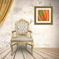 thumbnail image 3 of Pinto, Patricia 26x26 Gold Ornate Wood Framed with Double Matting Museum Art Print Titled - Psychedelic Zebra Print II, 3 of 4