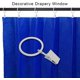 thumbnail image 4 of 90 Pack Curtain Rings with Clips, Drapery Clips with Rings, Hangers Drapes Clip Rings 1.26 inch I D, Ring Clips Fits up to 1 inch Curtain Rod, White, 4 of 5