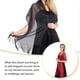 thumbnail image 2 of Minnieouse Bufanda brillante de lujo, chal para sombra de protección solar, hilo fino femenino, borla de encaje hueco largo, capas de boda, Ropa, zapatos y accesorios Miscelánea Vino rojo, 2 of 6