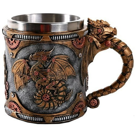 Steampunk Mechanical Gearwork Dragon Beer Stein Tankard Decor Gift (Best Gifts For Beer Enthusiasts)