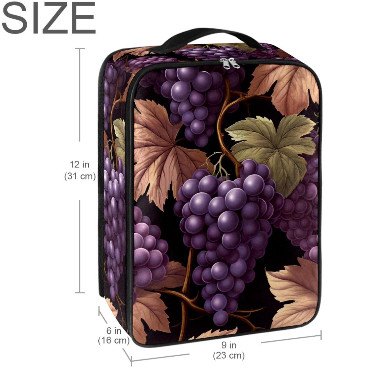 Grape Polyester Shoe Boxes 23x31cm 9x12in - Storage Organizer for Shoes - Durable and Spacious Container for Footwear