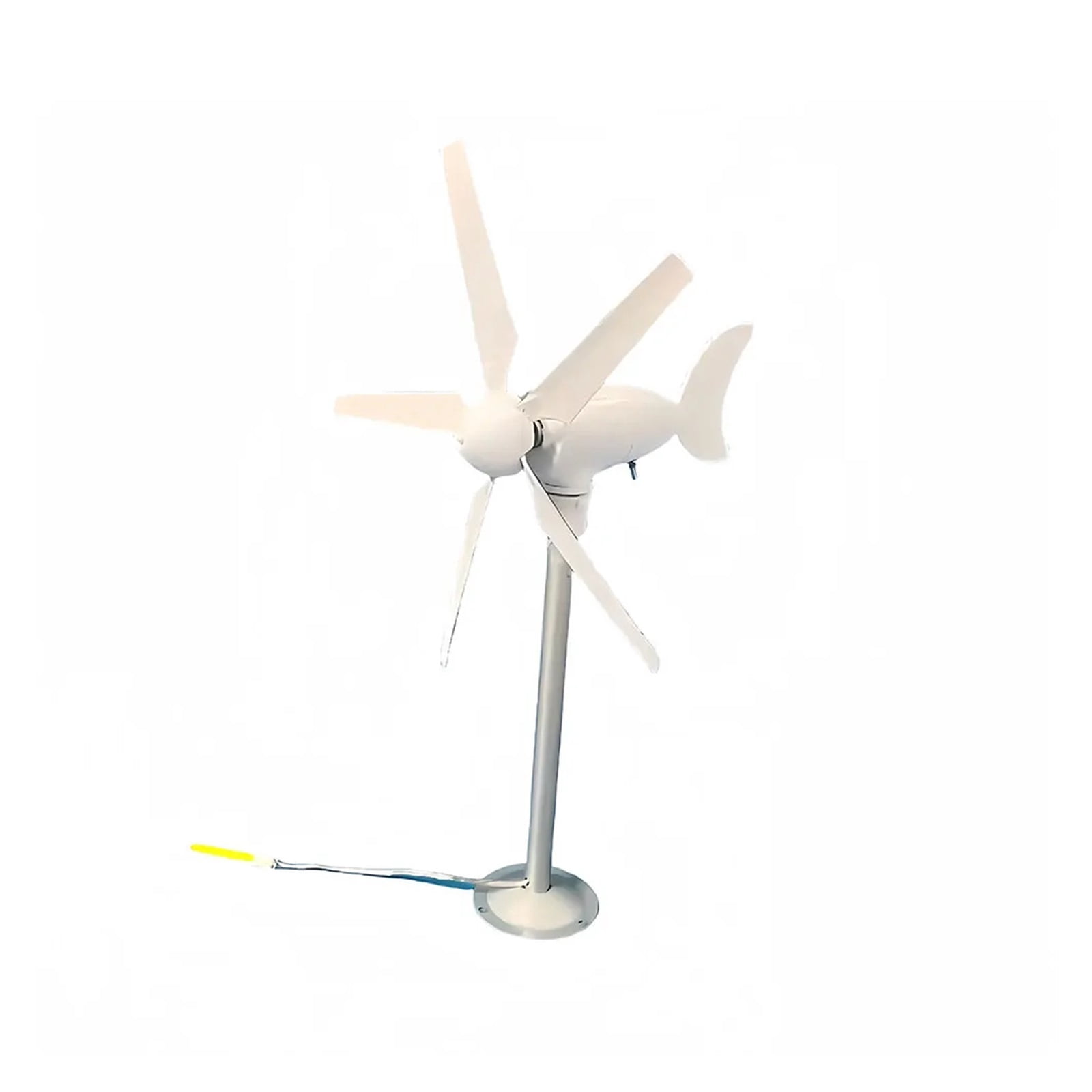 Portable Vertical Axis Five Blade Wind Tur-bine Model Three-phase Permanent Magnet Generator With Gentle Wind Start - NEW 5 PIECES