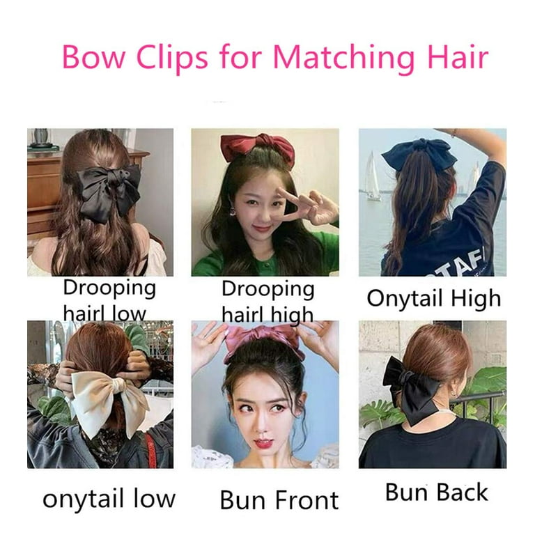 6pcs Ribbons Bow Hair Clips Long Tassel Hair Ribbon for Women Girls Double  Bowknot Hair Clip Bows Hair Barrettes Bow Clips Hairclips Ribbon for Hair