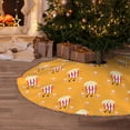 thumbnail image 5 of Defioc Cute Popcorn for Christmas Tree Skirt Snowman Xmas Tree Skirt Farmhouse Christmas Decorations Tree Mat for Holiday Party Decor-30", 5 of 6