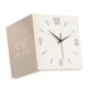thumbnail image 5 of Reloj de esquina Reloj de pared para exteriores Fácil de leer Reloj de esquina angular Regalos Cuadrado para Crema, 5 of 9