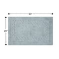 thumbnail image 2 of Knightsbridge Chain Bath Rug Cotton Non Skid Back - 20x30", Light Blue, 2 of 2