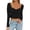 C-Black33, variant on DHFJKG Womens Long Sleeve Shirts Crop Top Slim Fit Sweetheart Neck Basic Tee Soft Stretch 2026 Fall Top Comfortable Cozy Tops