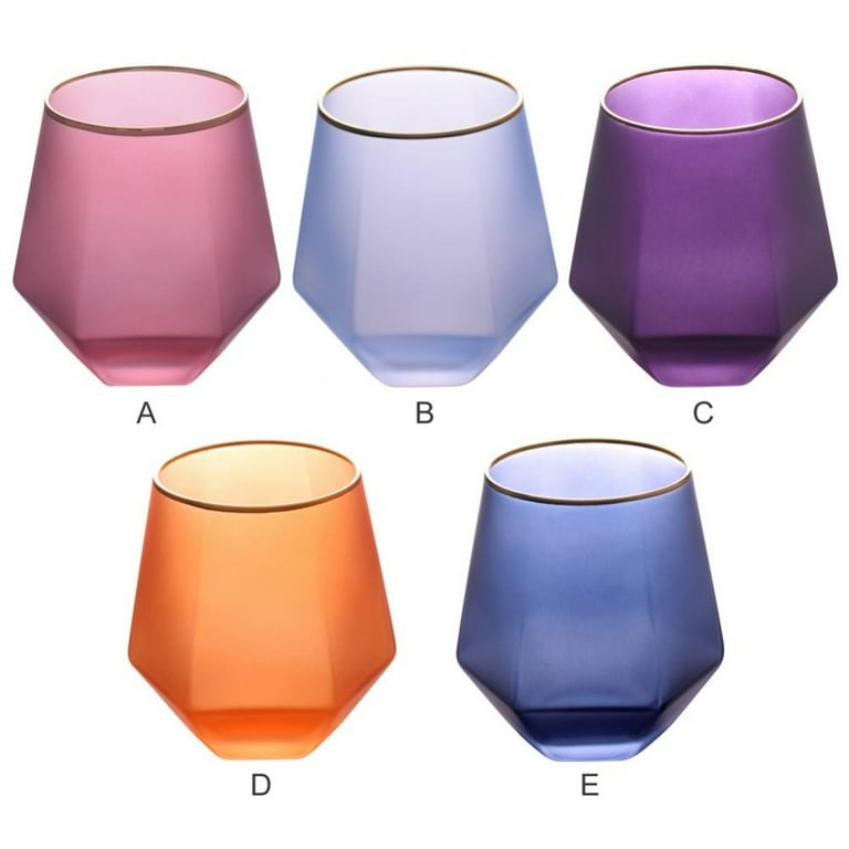 Drinking Tumblers, Hexagonal Cup Diamond Cup, Colorful Cup Whiskey