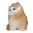 thumbnail image 3 of Estatua decorativa de gato peludo, linda simulación de gato de peluche, muñeca de gato, figura de gato peludo, características de vanguardia, 3 of 8