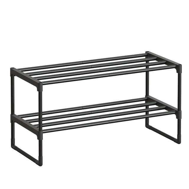 Organizador de Zapatos SONGMICS de 2 Niveles en Metal para 6-9 Pares, Negro