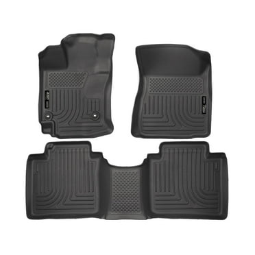 Husky Liners by RealTruck Weatherbeater Floor Mats Fits 2015 Toyota Venza Front & 2nd Row, 3-pc Black-98661