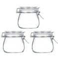 thumbnail image 1 of 3 Pcs Bocaux Scellés Bocaux en Verre Bocaux à Fermoir Bocaux à Cornichons Petits Bocaux de Rangement avec Couvercle, 1 of 4