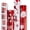 Red and White, variant on NestE-Christmas Wrapping paper-Red and White Paper with a metallic foil shine-Christmas Elements Collection-4 Roll-30Inch X 10Feet Per Roll