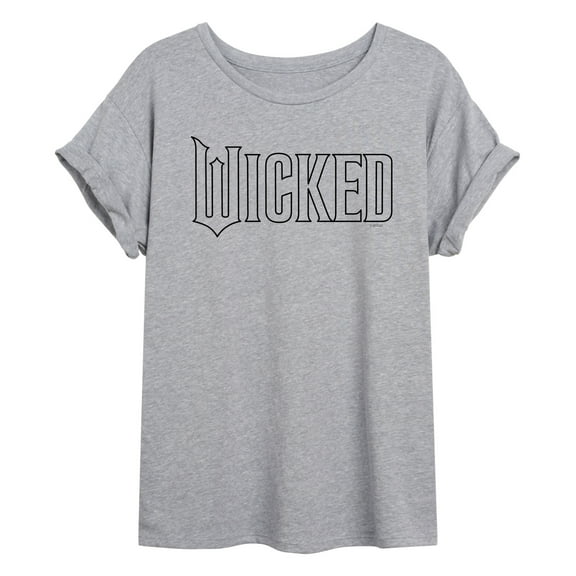Wicked - Outline Logo - Women's Oversized Graphic T-Shirt