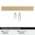 thumbnail image 4 of Amerock Augment 5-1/16 inch (128mm) Center-to-Center Champagne Bronze Cabinet Pull, 10 Pack, 4 of 4