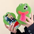 thumbnail image 2 of for iPhone 14 Pro Max Case, 3D Funny and Silly Weird Frog Phone Cases [3D Plush Tongue] Ugly Phone Case Swap Challenge Gifts with Friends, 2 of 11