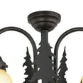 thumbnail image 2 of Yellowstone 3L LED Bronze Rustic Moose Mini Chandelier or Fan Light Kit, 2 of 5