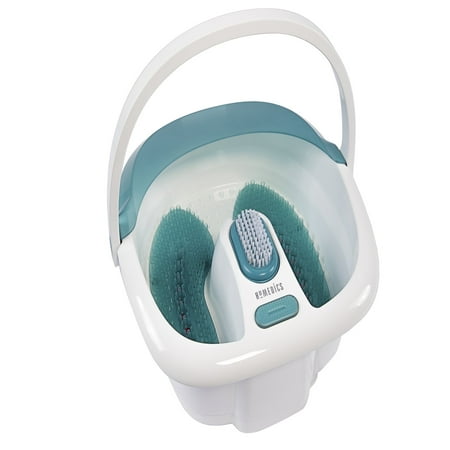 Homedics - Bubble Foot Spa with Heat Boost Power - White/Gray