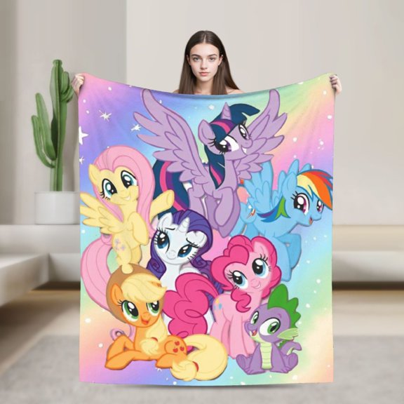 My Little Ponys Warm Soft Funny Bedroom Sofa Bed Flannel Blanket