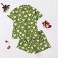 thumbnail image 5 of Tnhcen Women's Pajama Set Button Front Turn - down Collar Heart Print Short Sleeve Short Pants Modal - like Fabric S - 2XL Valentine's Day Sleepwear, 5 of 5
