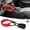 Red, variant on Car Steering Wheel Lock, Reliable Club Steering Wheel Lock Anti-Theft Device with 3 Keys, Max 17 Inch Length, Fits Most Vehicles, Trucks, SUVs, Vans, Golf Car Security Device