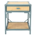 thumbnail image 5 of SAFAVIEH Roya Rustic 1 Drawer 1 Shelf Nightstand, Blue Grey/Natural, 5 of 14