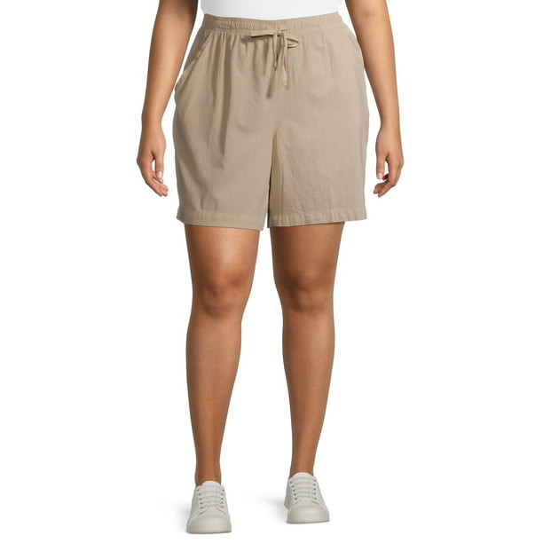 Erika - Erika Women's Plus Size Lucy Soft Pull On Drawstring Shorts ...