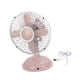 thumbnail image 3 of Mini ventilador de escritorio, ventiladores portátiles personales, ventilador de aire fresco para interiores, 2 velocidades, refrigeración pequeña Rosa claro, 3 of 9