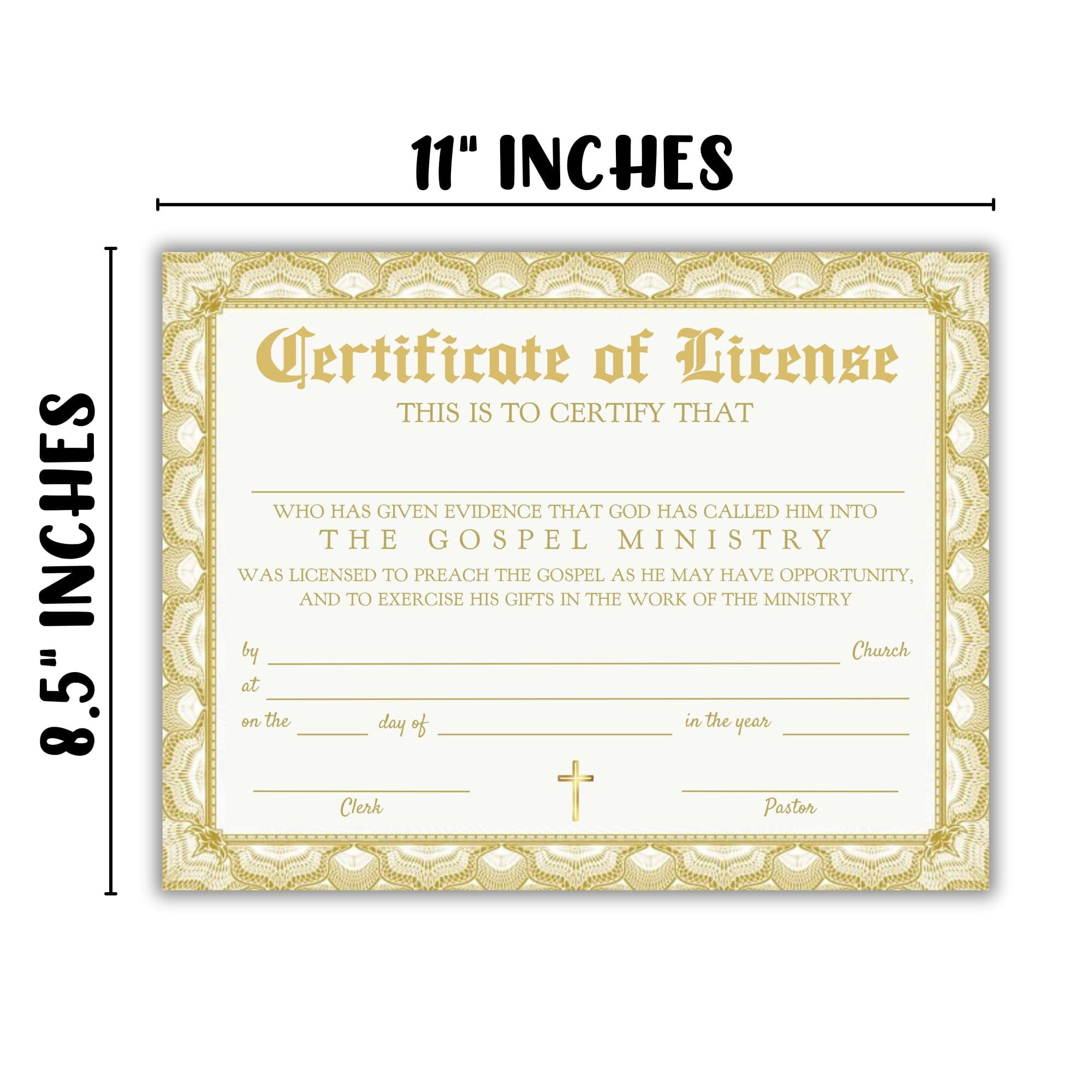 pastor-license-certificate-for-church-pastoral-preacher-to-frame-6-pk-8-5x11-linen-male-paper-ordination-minister-emeritus-seal-license-walmart-com for Free Printable Minister License Certificate Pastor License Certificate for Church Pastoral Preacher to Frame 6 pk 8.5x11 Linen Male Paper Ordination Minister Emeritus Seal License - Walmart.com for Free Printable Minister License Certificate