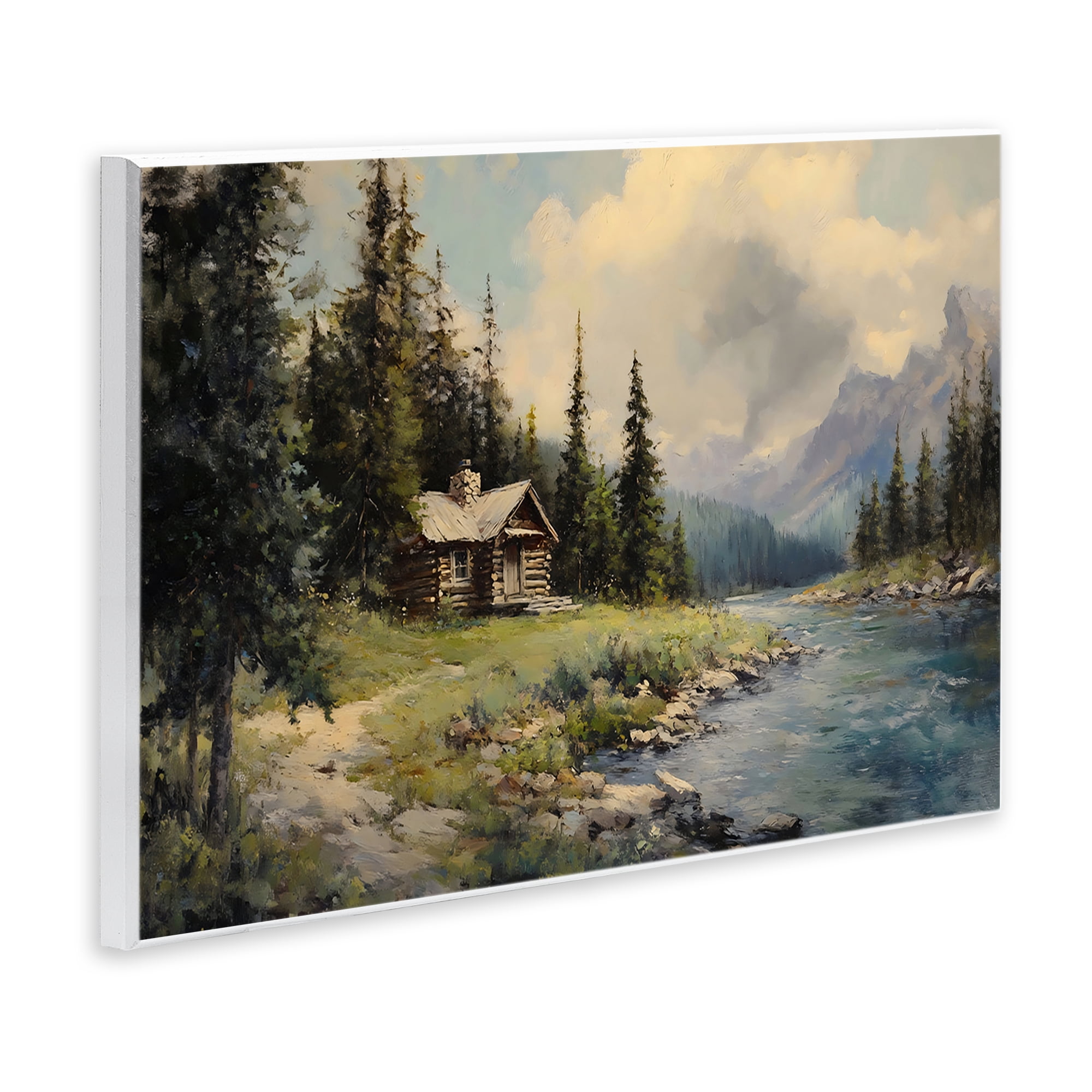 Stupell Industries Creek Cabin Riverside Retreat Wall Plaque Art, design by Franklyn Gregory