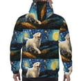 thumbnail image 7 of Salouo Vintage Starry Sky Labrador A Pattern Men's Fall Hoodie Sweatshirt,Sport Hoodie with Pockets for Men Pullover Casual Hooded Sweatshirt-Small, 7 of 7
