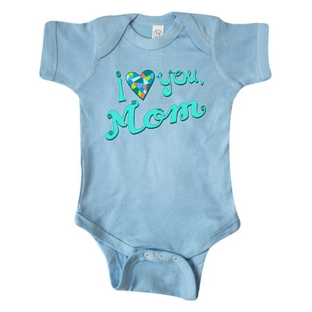 

Inktastic I Love You Mom- in blue Gift Baby Boy or Baby Girl Bodysuit