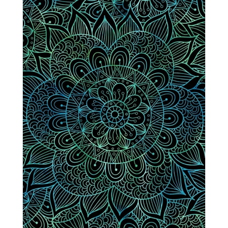 Bullet Journal Notebook Mandala Pattern 7: 172 Numbered Pages with 160 Dot Grid Pages, 6 Index Pages and 2 Key Pages in Large 8 X 10 Size for Journaling, Writing, Planning or Doodling.