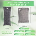 thumbnail image 5 of 12 Pack Bamboo Charcoal Air Purifying Bags, Activated Charcoal Odor Absorber for Home, Car, Closet & Shoes, Natural Moisture Absorber, Air Freshener & Deodorizer Set (4 x 100g, 8 x 50g), 5 of 7