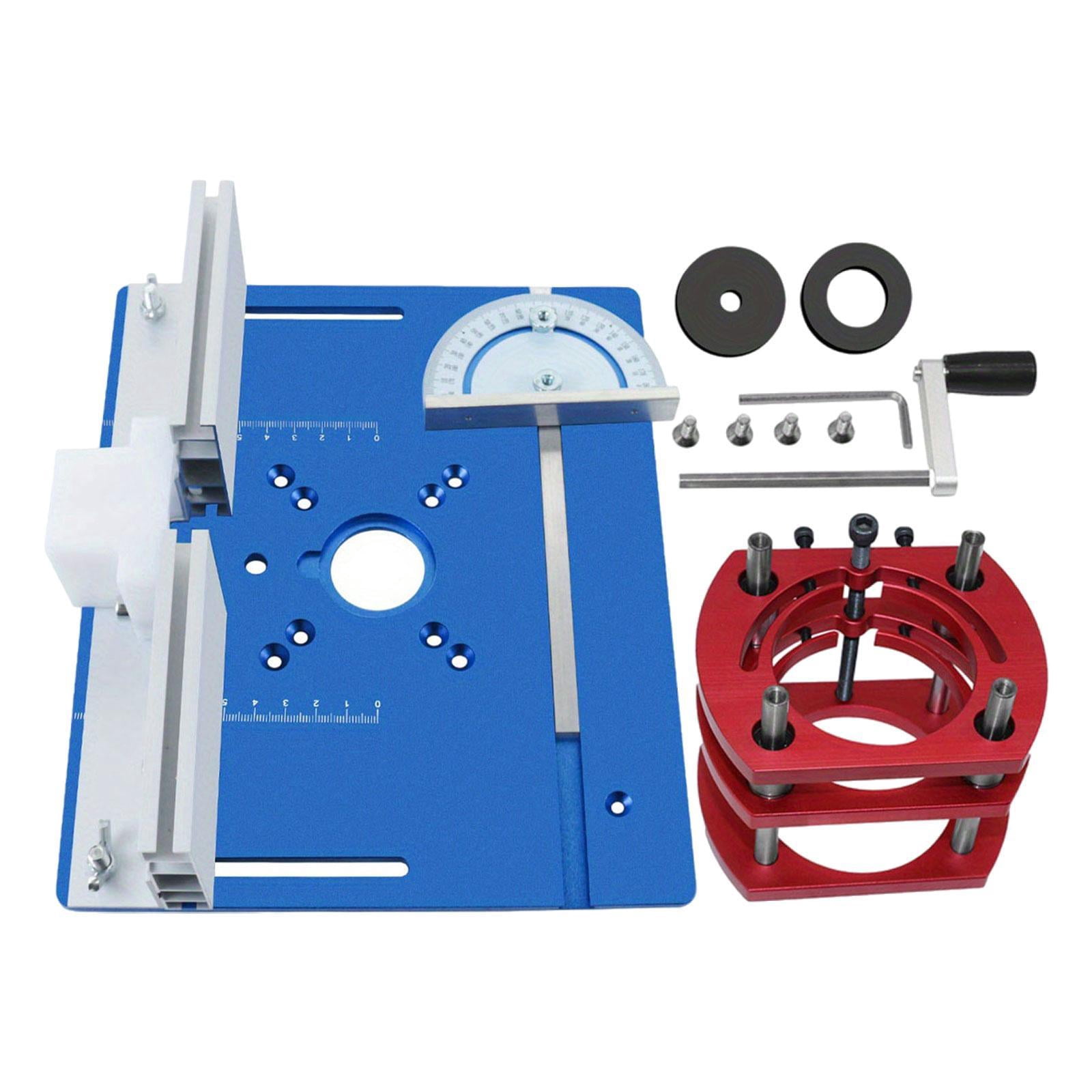 Colaxi Router Table Insert Plate Benches Router Trimmer Wood Milling Flip Board Carpentry Tool Sturdy Router Lift
