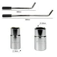 thumbnail image 2 of Bowoshen Telescoping Lug Wrench Wheel Wrench + 2T Scissor Jack Extendable Car Wheel Brace Heavy Duty Nut Wrench Sockets 17/19mm & 21/23mm, 2 of 9