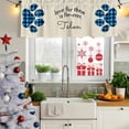 thumbnail image 6 of Cats Pawprints Valances for Windows, Decorative Rod Pocket Window Valance Curtains, Yellow Black Buffalo Plaid Simple Beige Short Curtain Drapes for Kitchen/Living Room, 2 Panels, 60" W x 18" L, 6 of 8