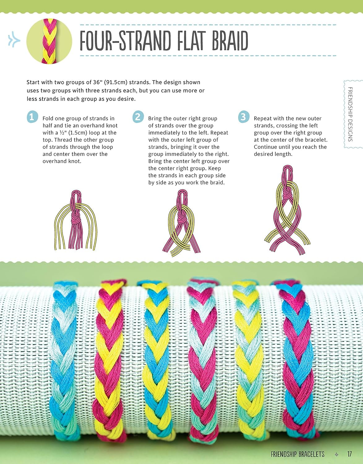 Spiral Yarn Friendship Bracelets, Yarn Craft + Video - fiberfluxblog.com