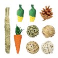 thumbnail image 4 of 9pcs/set Pet Chew Sticks Tooth Cleaning Toy Rabbit Molar Toy Set Cage Bite Stick Accessories, 4 of 7