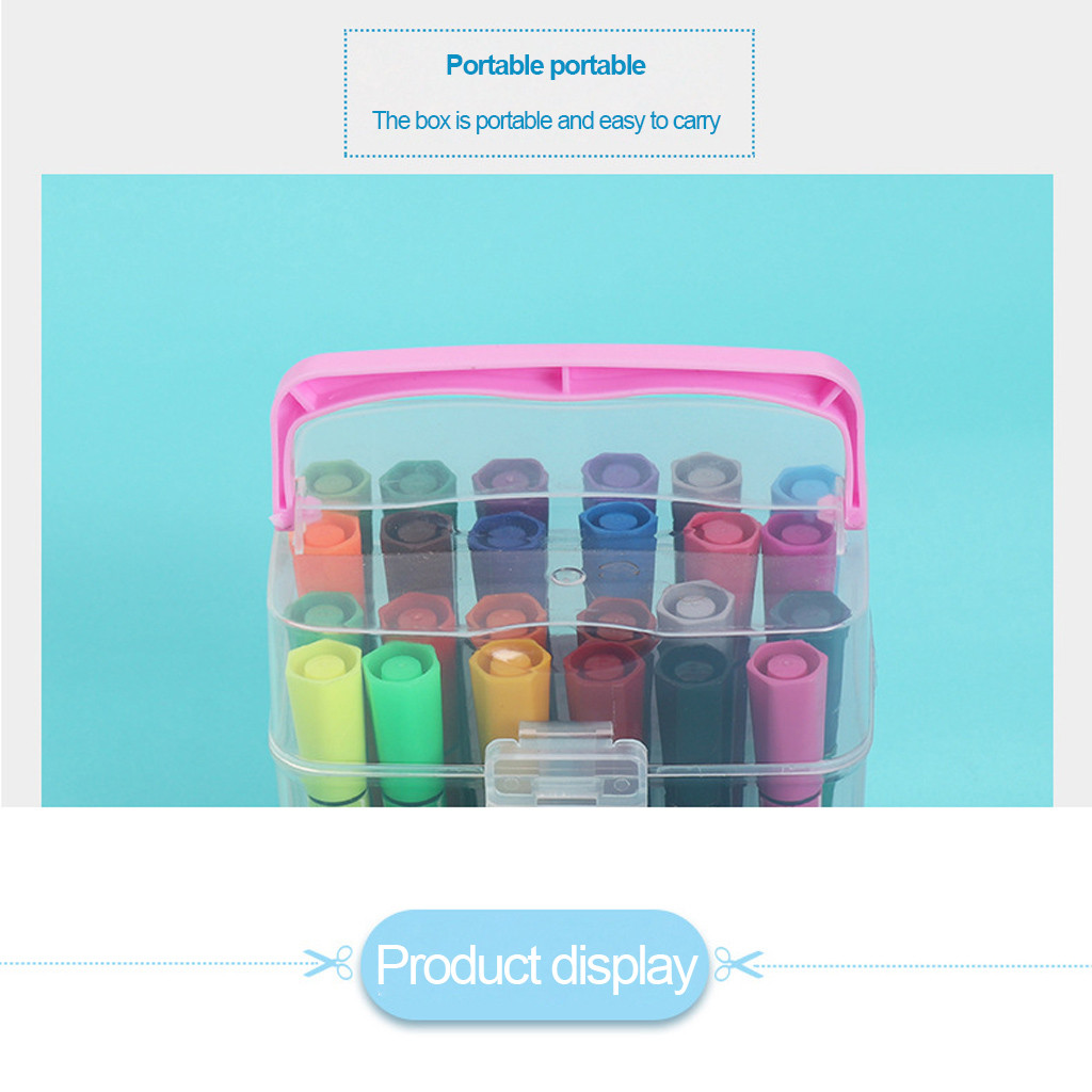 Clearance! Fdelink Colored Pens 12PCs 12 Colors Chlidren Study Painting Stationery Watercolor Marker Pen Sets Blue