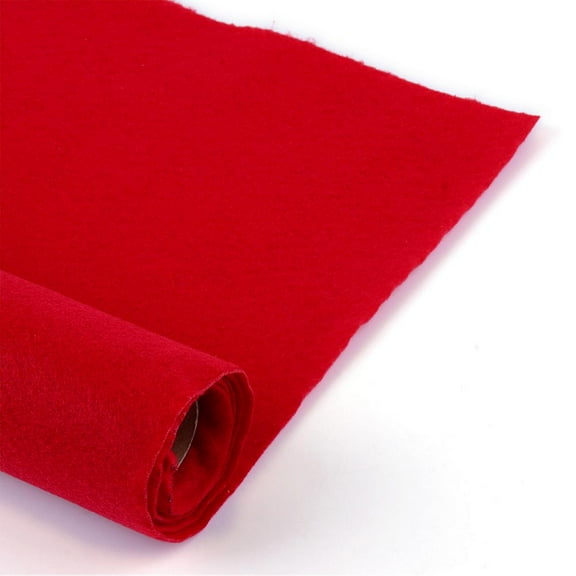 1 roll Non Woven Fabric Embroidery Needle Felt For DIY Crafts Red 450x1.2~1.5mm 1m/roll
