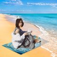 thumbnail image 5 of EUDIDV Absorbent Microfiber Beach Towel Super,Lightweight Special Pattern Bath Towel, Sandproof Beach Blanket,Multi-Purpose Towel For Travel Swimming Pool Camping 27.56x55.12in Quick Dry, 5 of 7