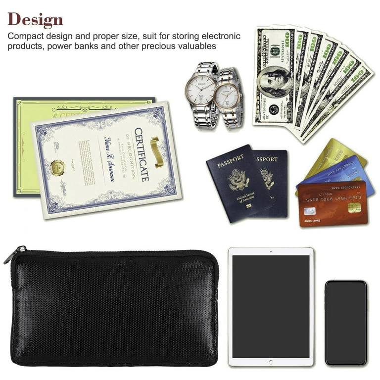 Fireproof Waterproof Money Document Bag CELECTIGO Safe Zipper Bag