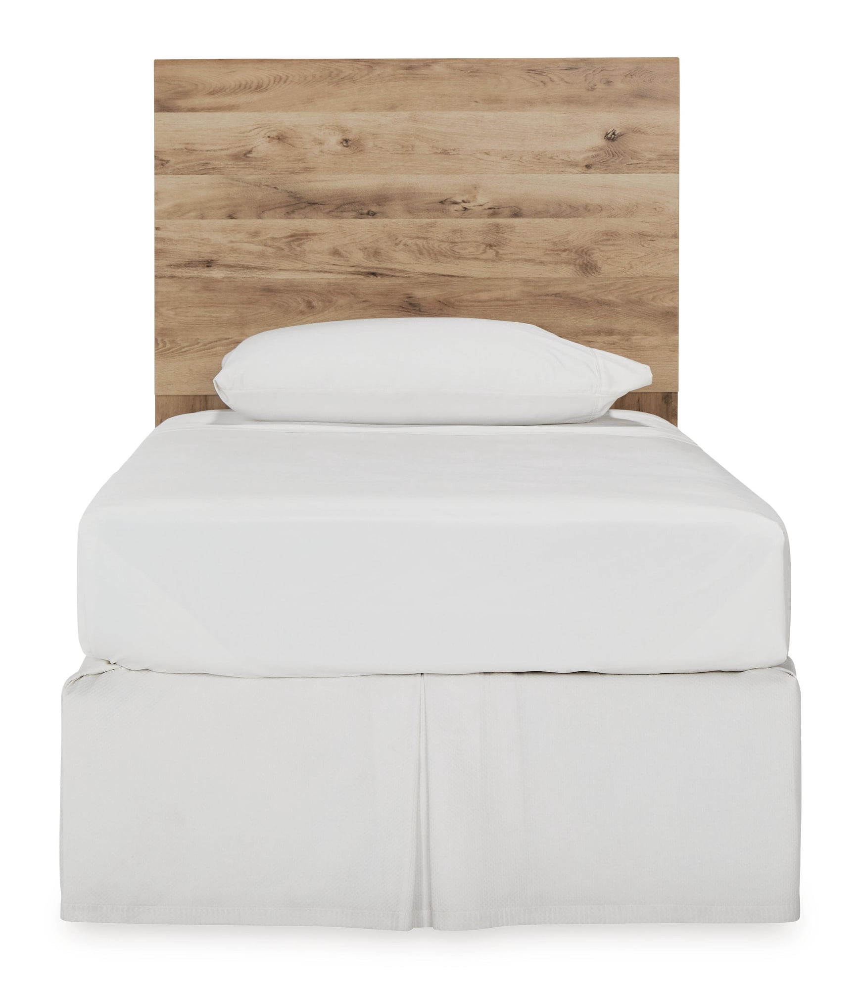 Signature Design by Ashley Hyanna Twin Panel Headboard, Tan Brown, Rustic Wood-Look Headboard