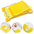 thumbnail image 4 of GeweYeeli Stainless Steel Meat Slicer Egg Vegetable Cheese Chopper Fruit Banana Watermelon Kitchen Splitter, Yellow, 4 of 5
