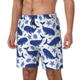 thumbnail image 2 of Daiia Whale Mens Swim Trunks Swim Shorts Quick Dry Swim Shorts with Mesh Lining Pockets-Medium, 2 of 9