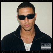 Locs Gangster Mad Dog Dark Black Shades Narrow Rectangle Sunglasses Matte Black