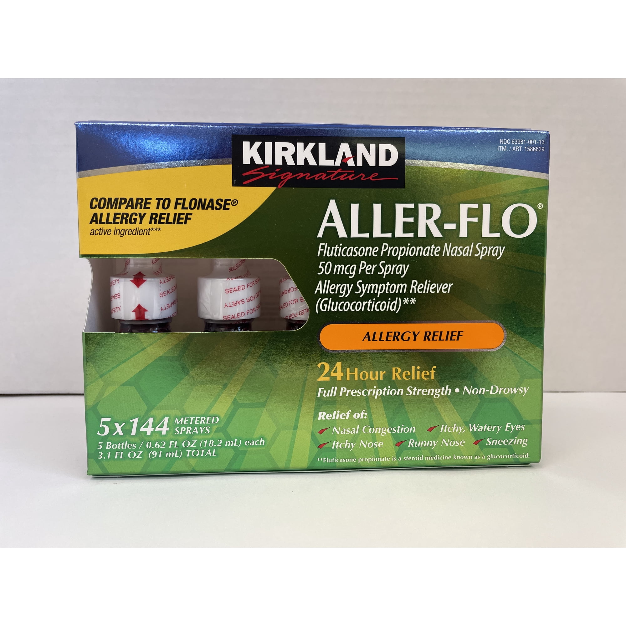 Kirkland Signature Aller-Flo 50 mcg Allergy Spray, 720 Metered Sprays