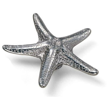 Oceana Knob Starfish, Polished Chrome